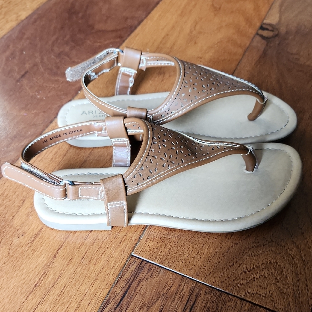 Arizona Kids' Brown and Cream Sandals